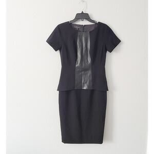 Lafayette 148 New York Women's Peplum style Career Minimalist  Dress in black